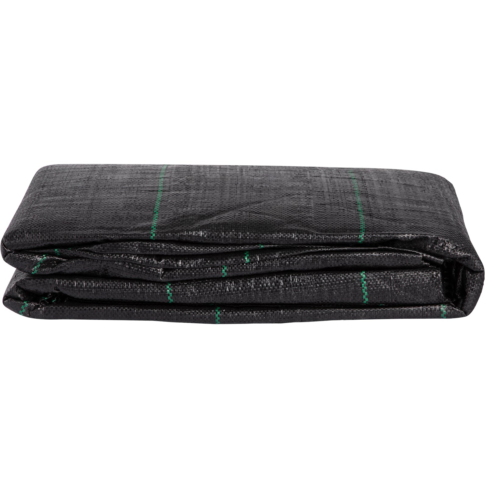 12.5ft x 30ft 3.5oz Woven Geotextile Driveway Fabric — 600lb Tensile Strength Underlayment & Weed Barrier Black