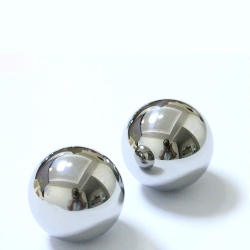 Close-up shot of G10 precision grade chrome steel balls showing smooth surface