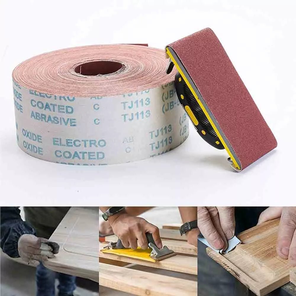4.5" 60 - 600Grit Sandpaper Roll Abrasive Sand Paper Metal Sanding Sheets 5M - HomeDIYer
