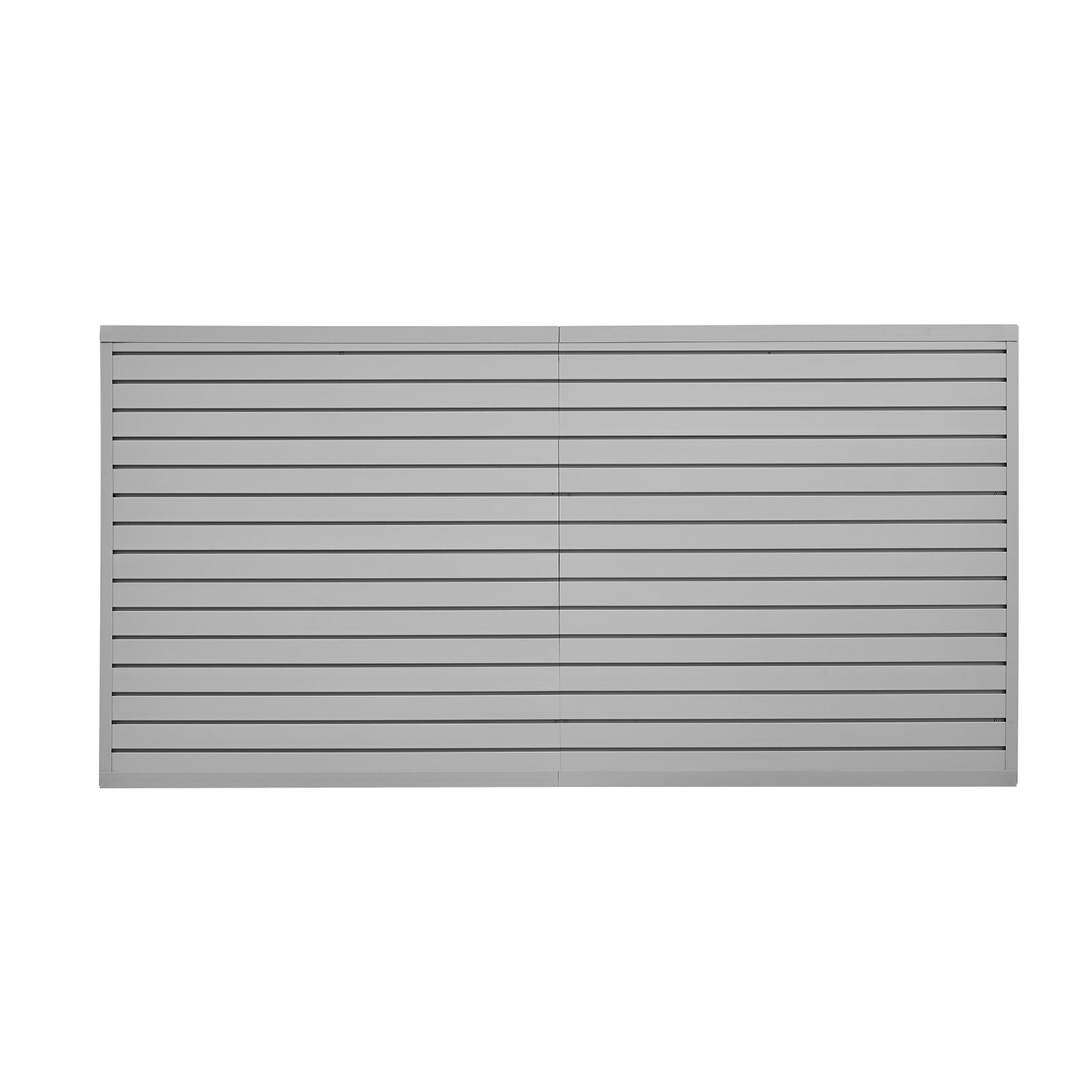 Newly upgraded second-generation 8 x 4 ft Slat Wall Paneling PVC Grey Garage Slatwall with Modular Design