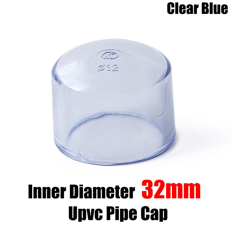 Installation guide showing proper method to secure PVC drain pipe caps