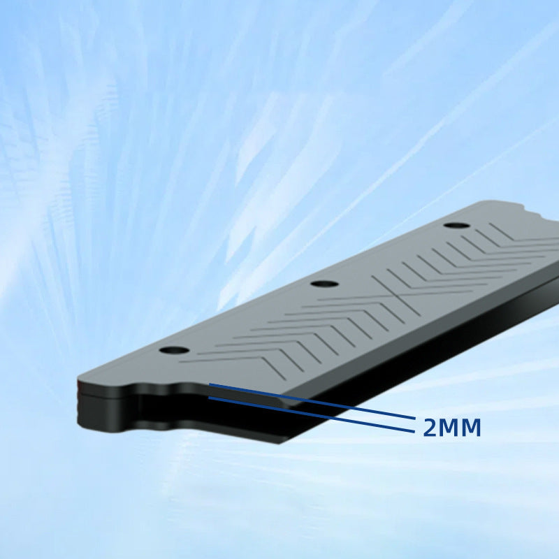 RAM Heatsink Spreader – CNC Machined Aluminum, 2-Pack for Desktop DDR Memory Sticks (Black / Red)