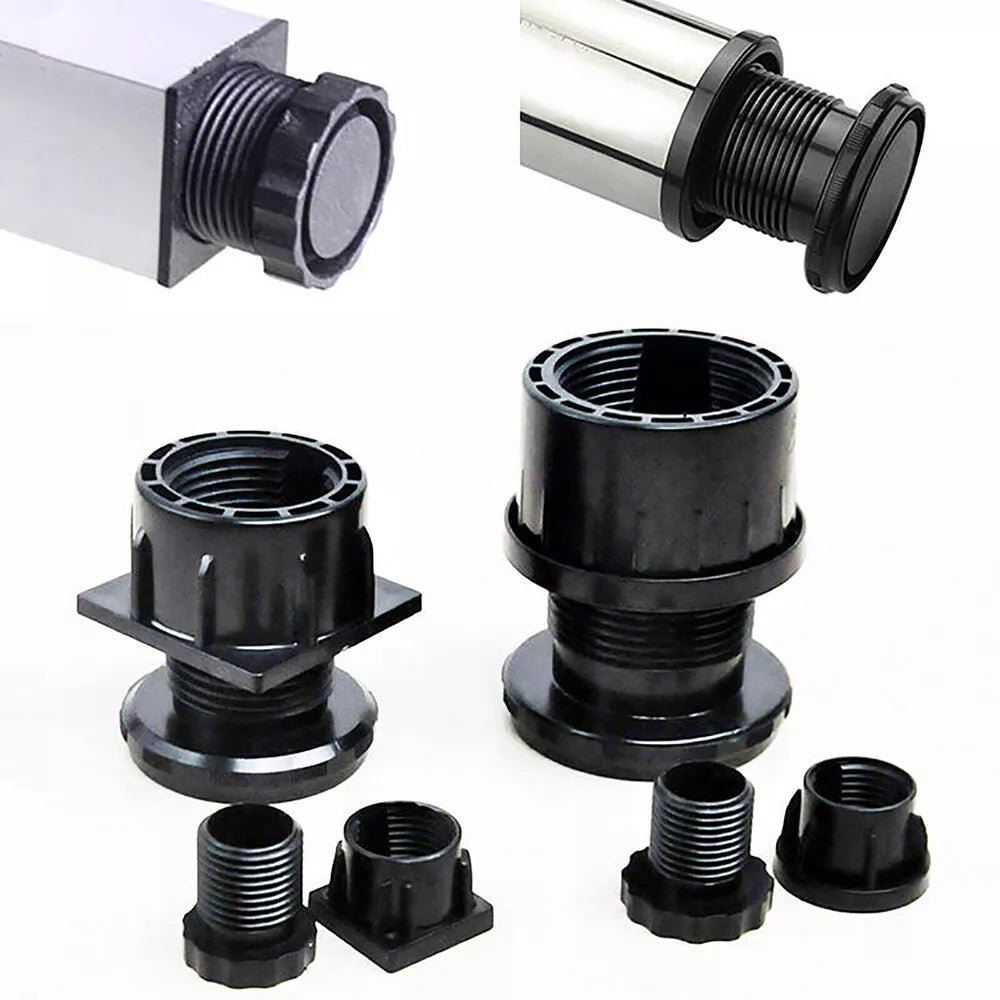 Adjustable Feet,Square/Round Tube Inserts Kit Furniture Glide Adjustable Leveler - HomeDIYer
