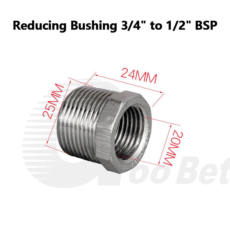 BSP Threaded Stainless Steel Pipe Fittings 304 — Elbow, Tee, Nipple, Socket & More