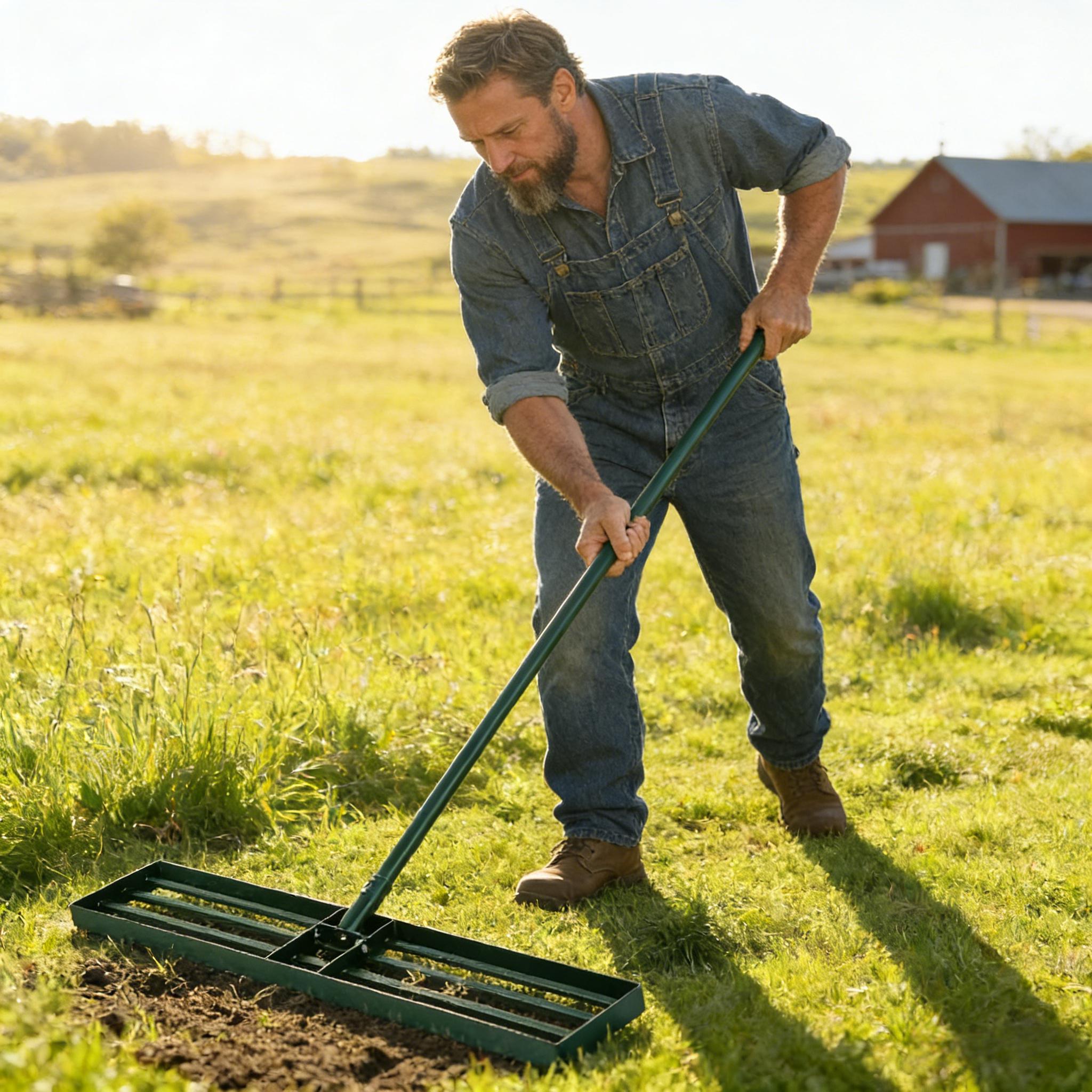 Heavy Duty Yard Leveling Rake,Lawn Leveling Rake