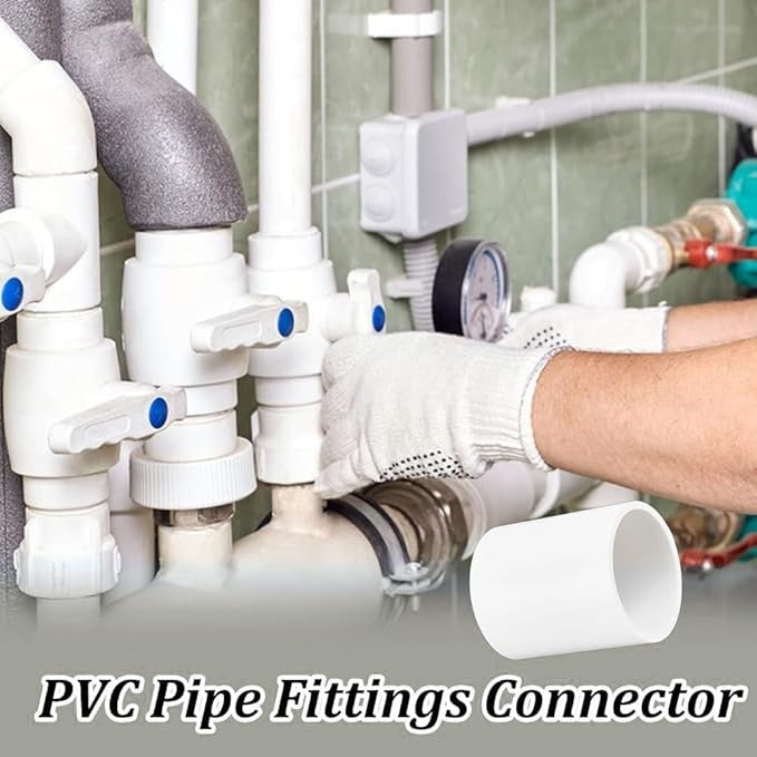 PVC Pipe Fittings 25-75mm Straight Coupler for Aquarium Water Supply 16-160mm