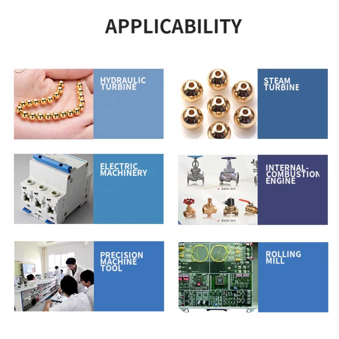 0.9mm-5mm Copper Ball Solid Brass Industrial Precision Bearing Used for Valve