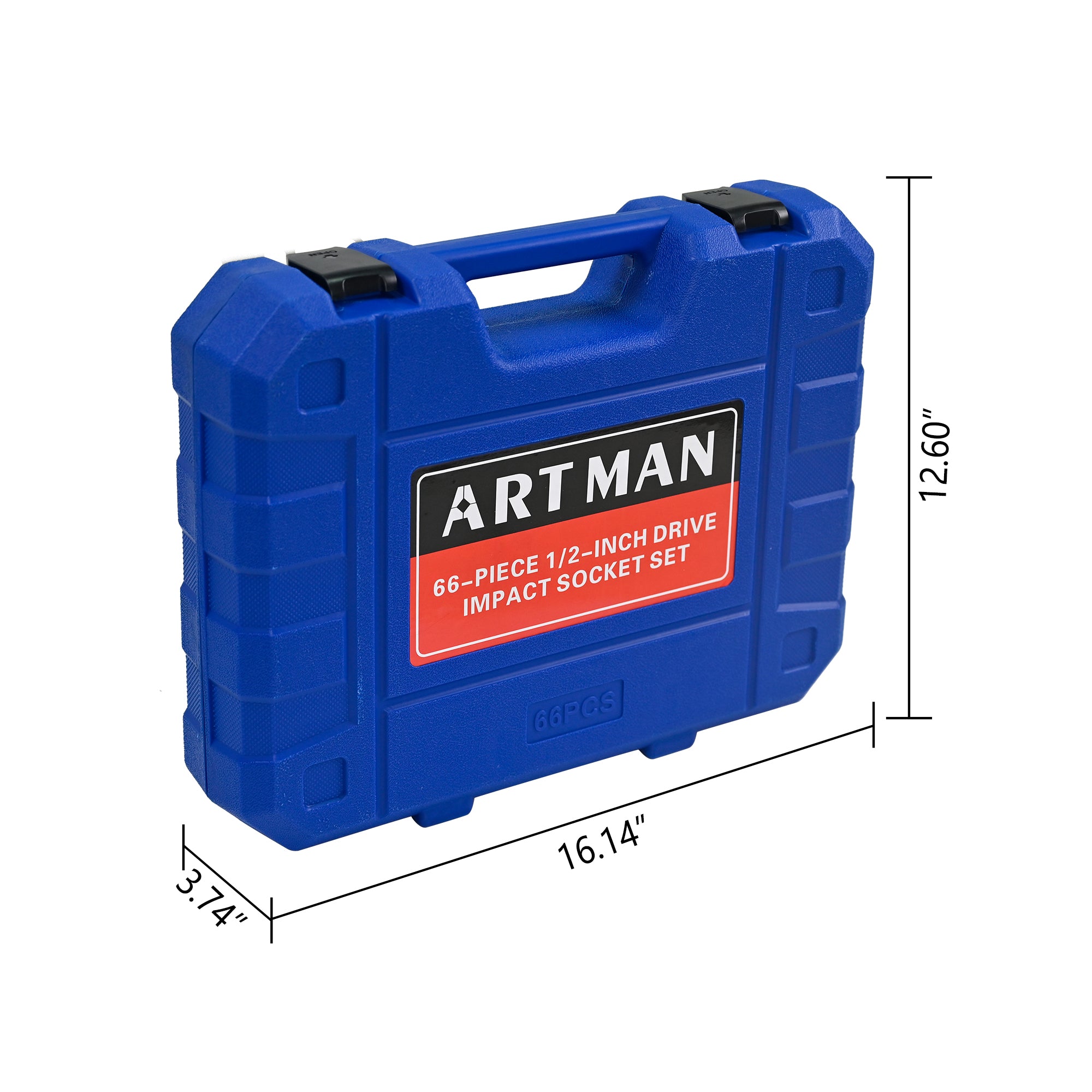 66-Piece Air Tool & Accessories Kit – Pneumatic Tool Set with Ratchet Wrenches