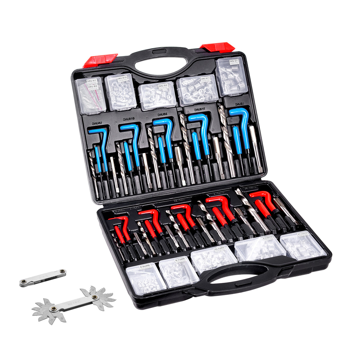 338-Piece Thread Repair Kit, Metric & SAE