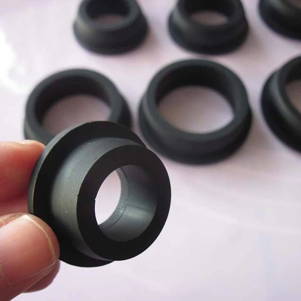 5mm - 201.5mm Silicone Rubber Grommet Plug Bungs Cable Wiring Protect Bushes Black - HomeDIYer