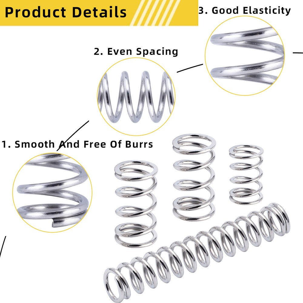 Wire Diameter 1.4mm, L 10~200mm, Stainles Steel Compression Spring Small Spring