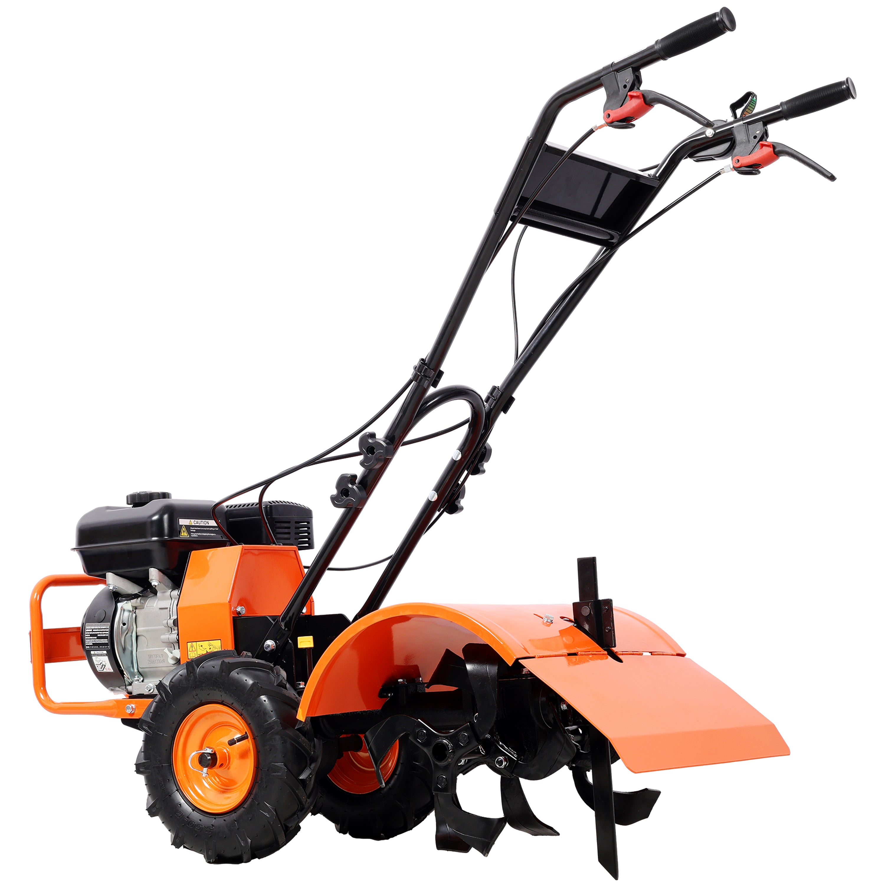 Heavy duty Power tiller, Rear Tine Tiller - 7HP Gas Engine 212CC, 20" Wide and 8" Deep Cultivator - Garden Soil Prep for Planters and Vegetable Beds and More.