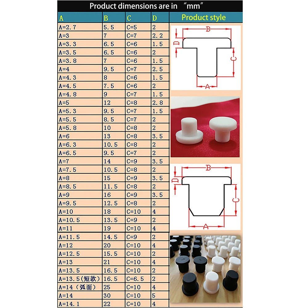 Silicone Rubber Round Hole Plugs Blanking End Cap Tube Pipe Insert Bung Blue - HomeDIYer