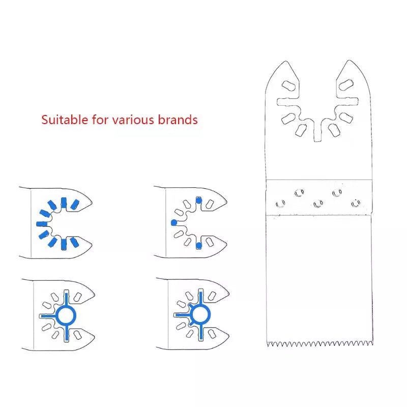 20Pc Oscillating Saw Blade 34mm Multi Tool Blades Quick Release for Wood Cutting - HomeDIYer