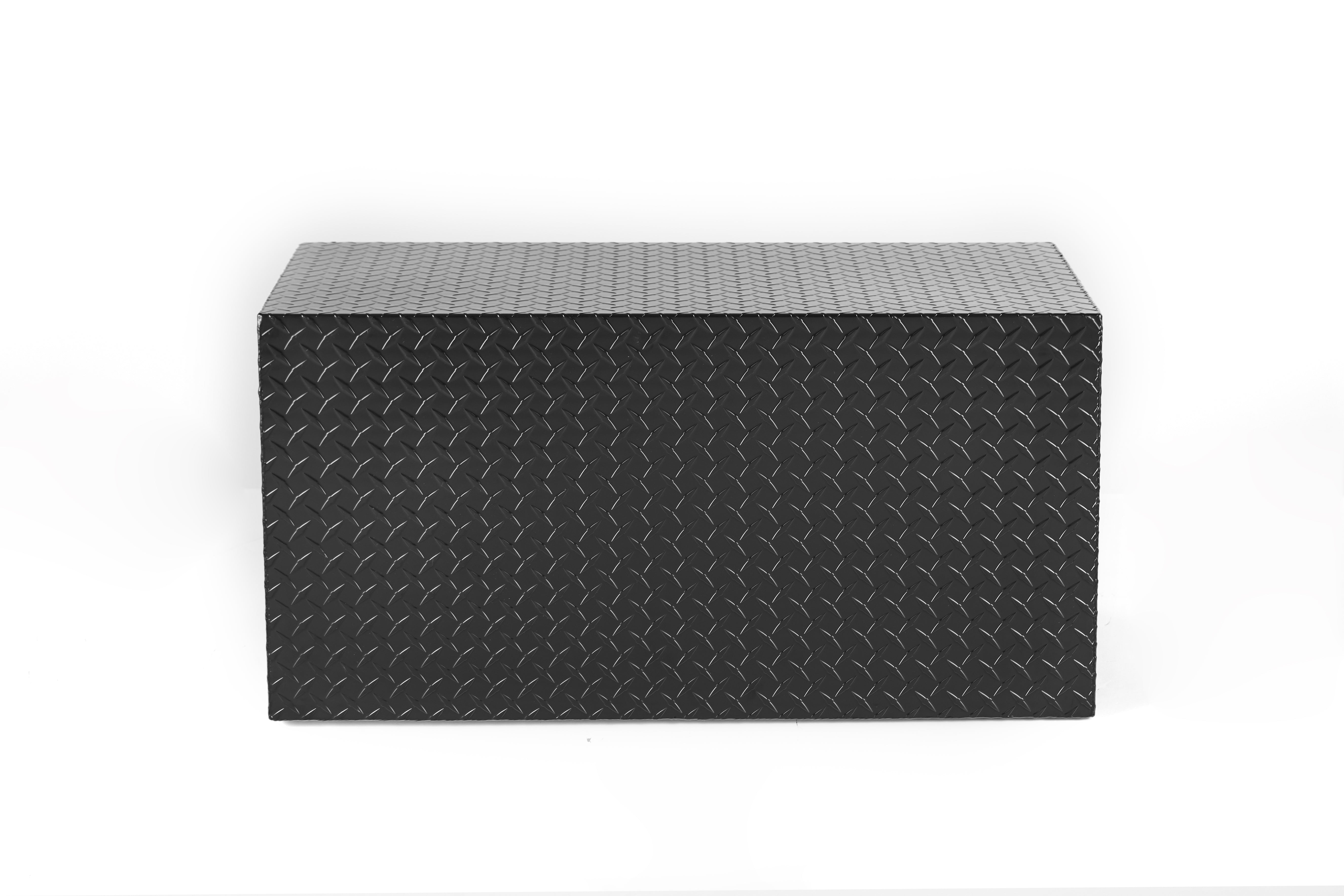 36" Aluminum Underbody Truck Tool Box — Heavy‑Duty Matte Black Diamond Plate, Waterproof & Lockable