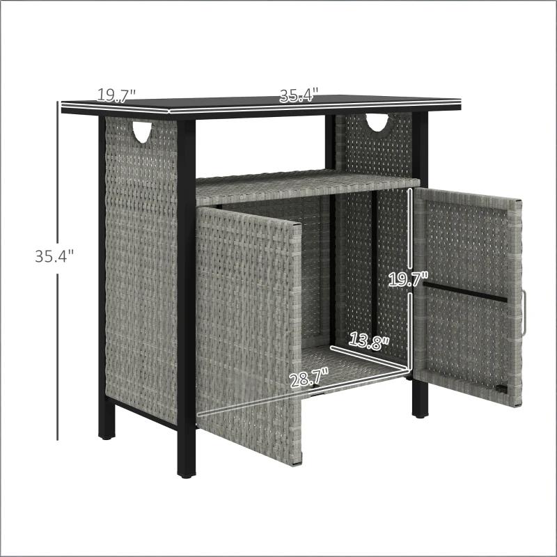 Coffee Table,Outdoor Towel Storage Cabinet Organizer,Outdoor Bar Table