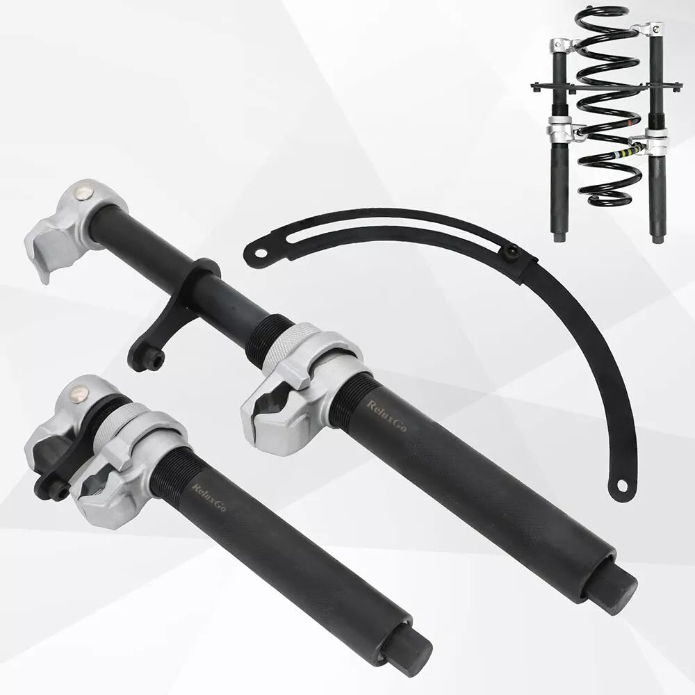 Heavy Duty Coil Spring Set Compressor Strut Suspension Clamp With Safety Bracket - HomeDIYer