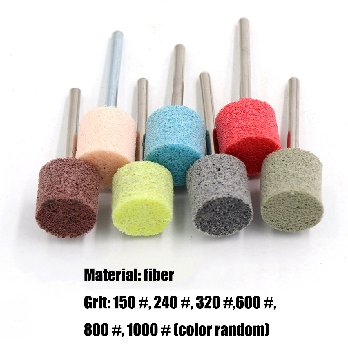 3mm Fiber Grinding Wheel Mini Abrasive Brush 150-1000 Grit for Die Grinder & Rotary Tool