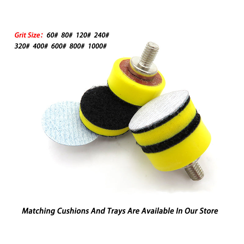 1" Inch 25mm Sanding Disc Sandpaper Dry Use Hook & Loop Sandpaper 60#-1000# Grit