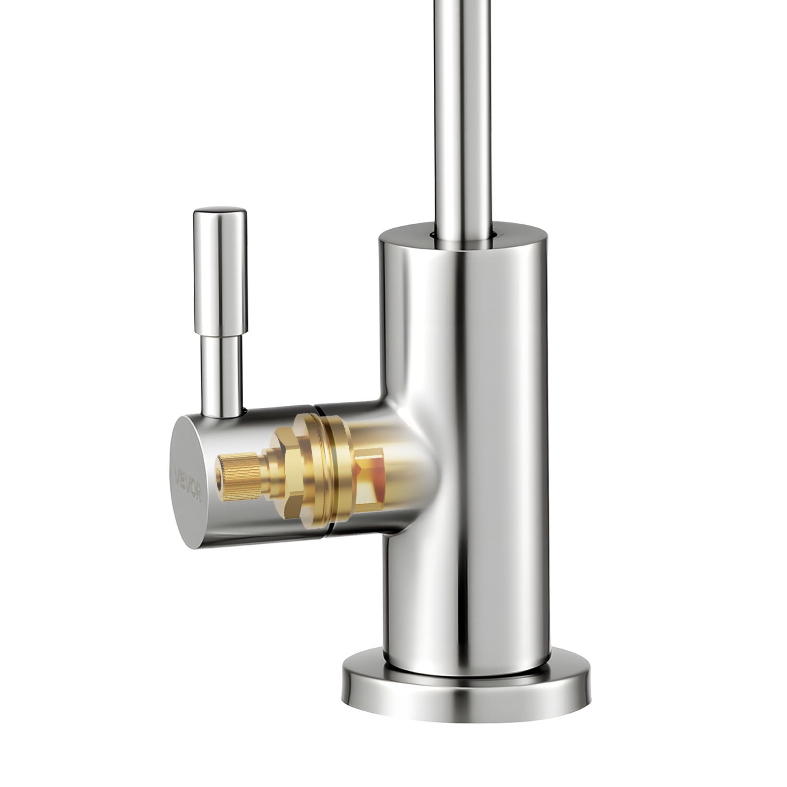 Stainless Steel Faucet, Lead-Free Drinking Water Faucets, Reverse Osmosis Faucet with Solid Brass Valve, High Arch Filtered Water Faucets For Kitchen Sink, Bar Counter, Cafe Shop, Brushed Nickel