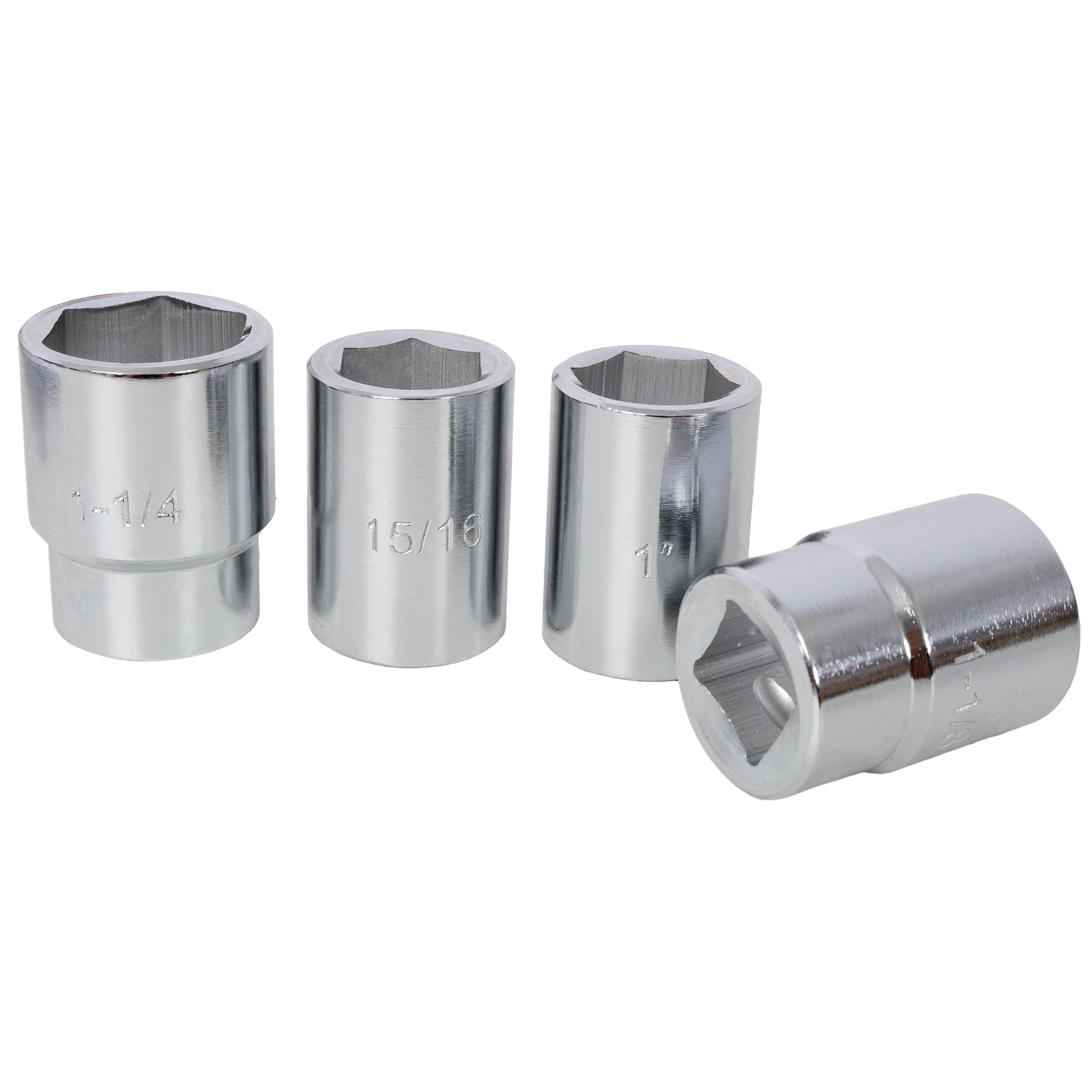 21‑Piece 3/4" Drive SAE Socket Set — 6‑Point, 7/8" to 2", with Ratchet & Breaker Bar, Red Case