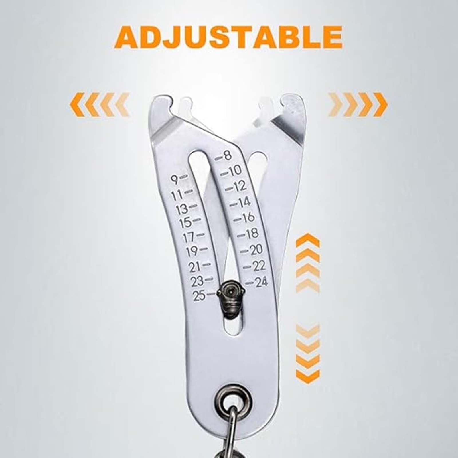 Precision thread bolt size finder checker Keychain, for quick and easy manual measurement - HomeDIYer