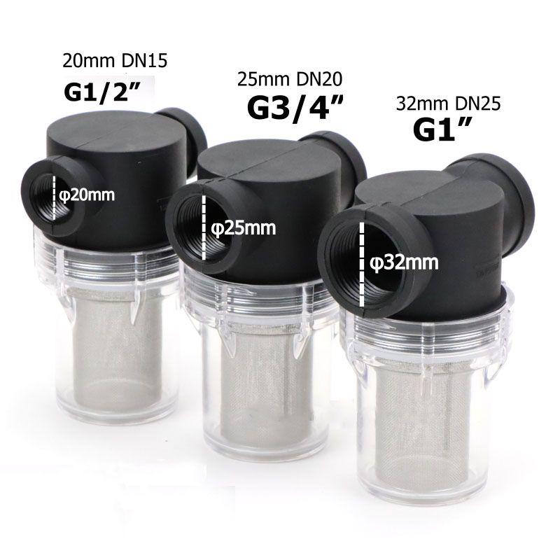 Pipe Filter Plastic Filter Filter Cup Water Hose Transparent Filter Stainless Steel Strainer - HomeDIYer