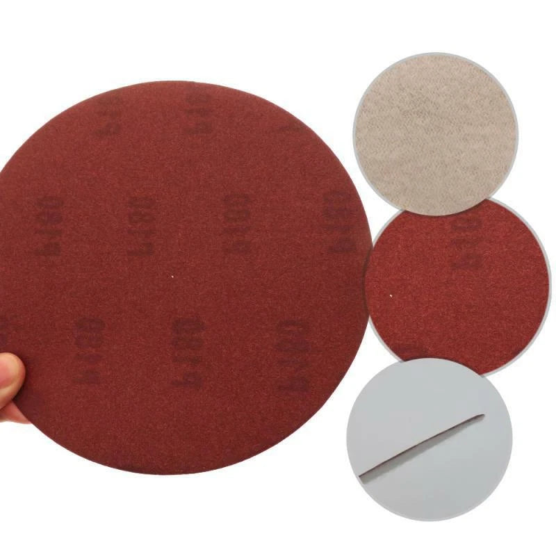Red Hook and Loop Sanding Disc Orbital Sandpaper Pad 40-2000 Grit 3 4 5 6 7 inch