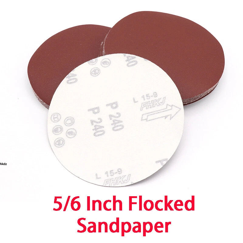 125mm 5"/150mm 6 Inch Sanding Grinding Pads Discs Sandpaper 80-1000# Hook & Loop
