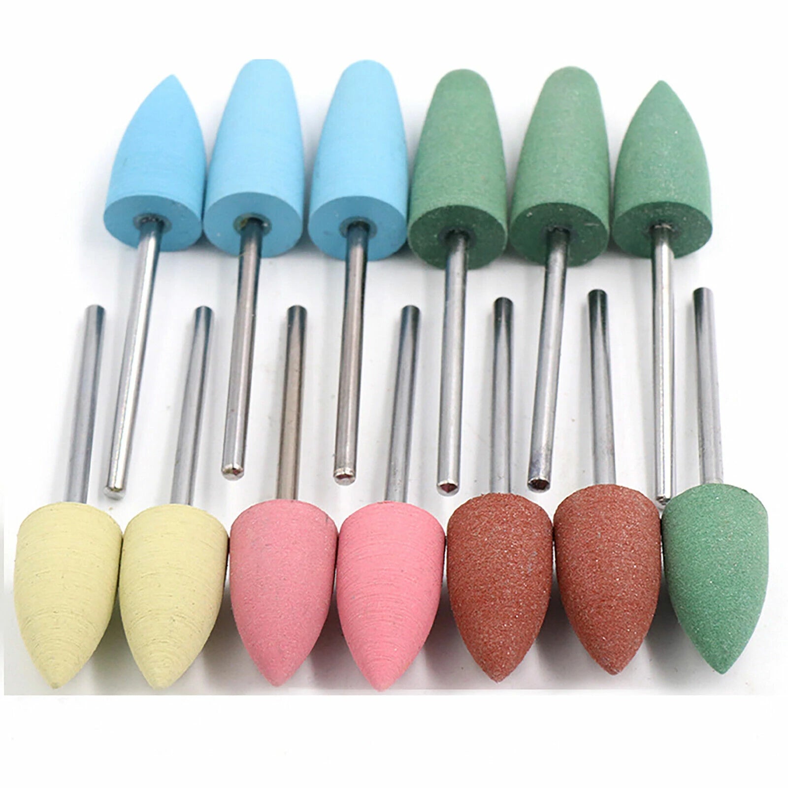Dental Silicone Rubber Polishers Burs Grinding Heads 2.35mm HP Shank Drill Rotary Dentist Tool Dental Lab Instrument - HomeDIYer