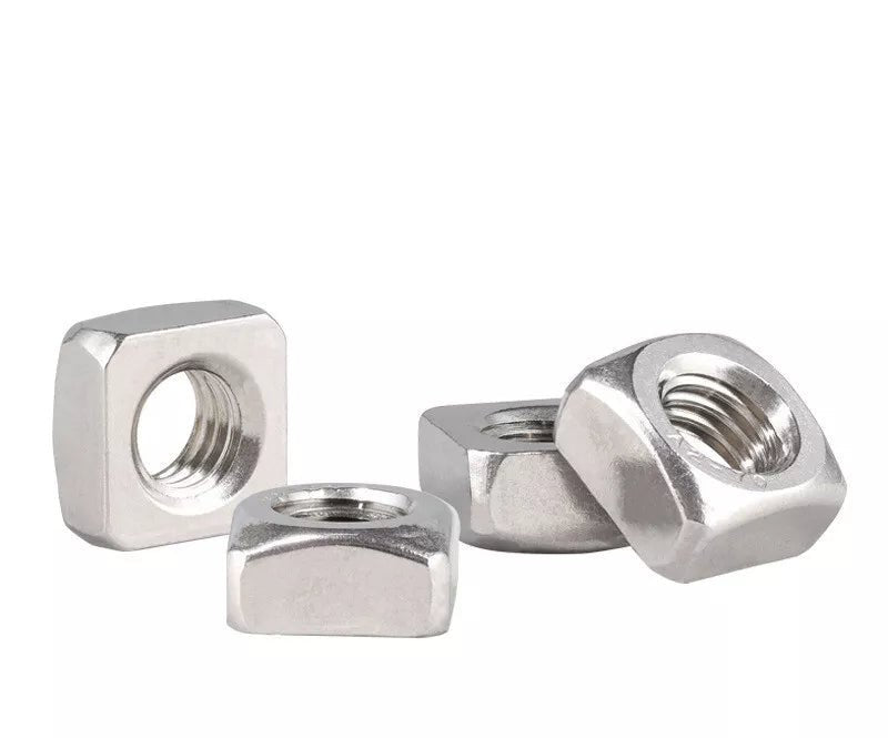 201 Stainless Steel Square Nuts M4 M5 M6 M8 M10(10pcs) - HomeDIYer