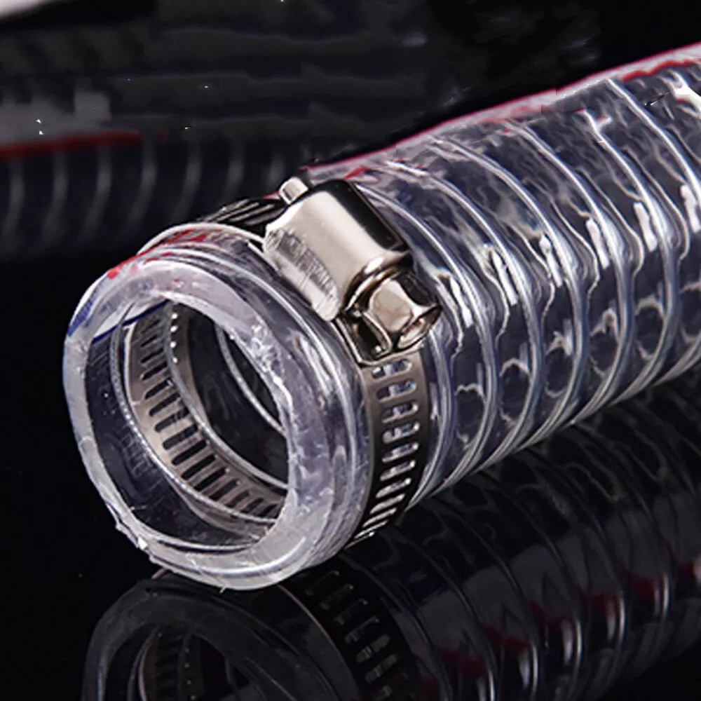 PVC Hose With Steel Wire Transparent Plastic Tube - HomeDIYer