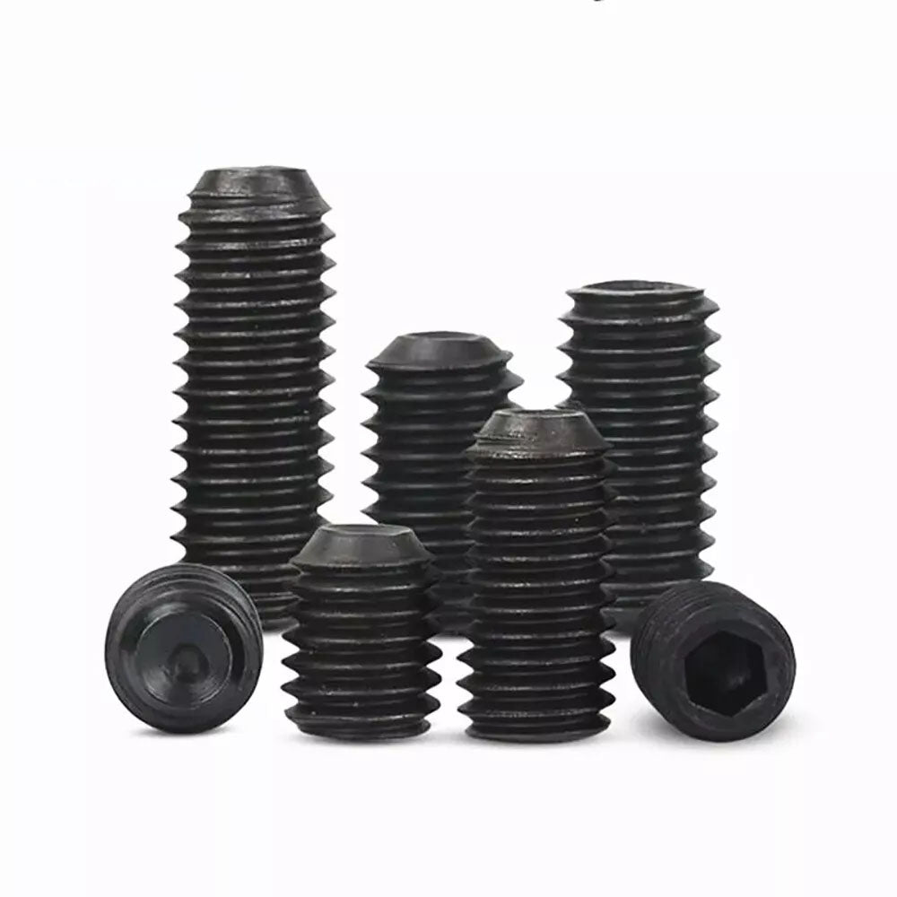 304 Stainless Steel Black Allen Cup Point Grub Screws M3 M4 M5(50pcs) - HomeDIYer