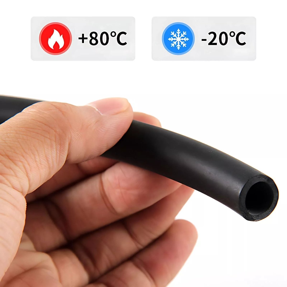 NBR Soft Nitrile Rubber Tube Hose Flexible Pipe for Fuel Petrol Oil Gas Line - HomeDIYer