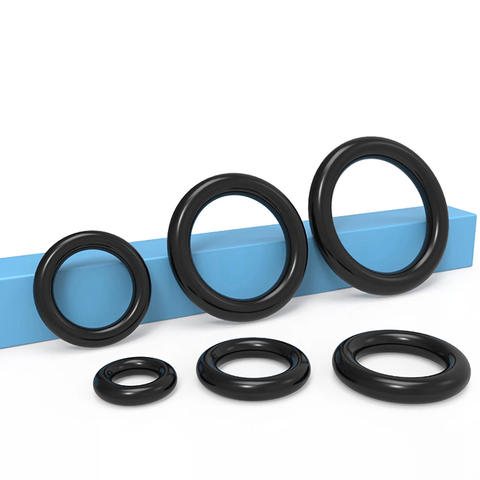 Nitrile Rubber NBR O Ring Seals 8.6mm Cross Section 19mm-982mm ID O-Rings Black