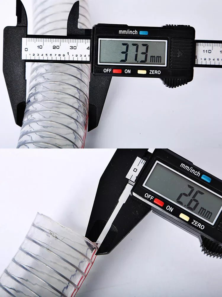 PVC Hose With Steel Wire Transparent Plastic Tube - HomeDIYer
