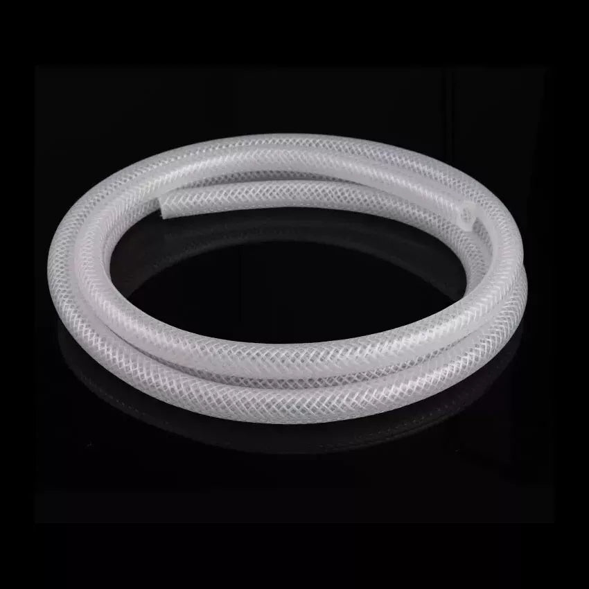 Silicone Tube Hose Pipe Clear Braided Tube Reinforced Water Liquid Oil - HomeDIYer