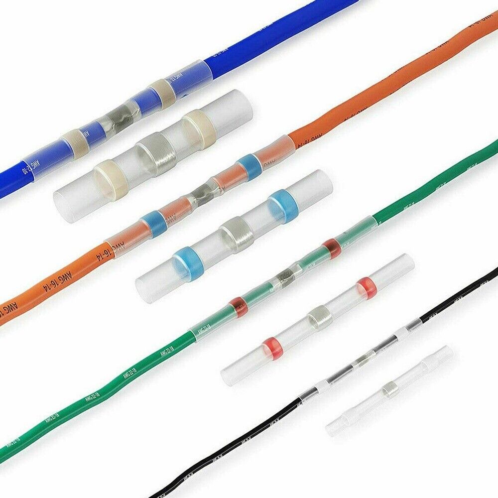 500PCS Waterproof Solder Seal Sleeves Heat Shrink But Wire Connectors Terminals - HomeDIYer
