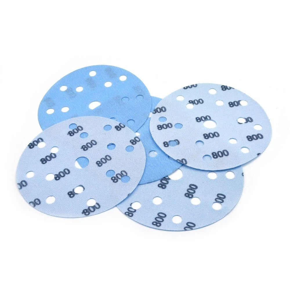150mm 15 Hole 600~5000 Grit Wet/Dry Sanding Discs 5Inch Sandpaper Hook&Loop Pads