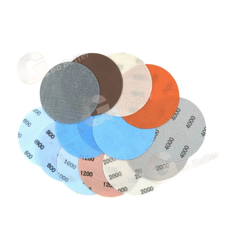 FV Soft Film Sandpaper 125mm/150mm Wet and Dry Sanding Discs 600 - 5000 Grit