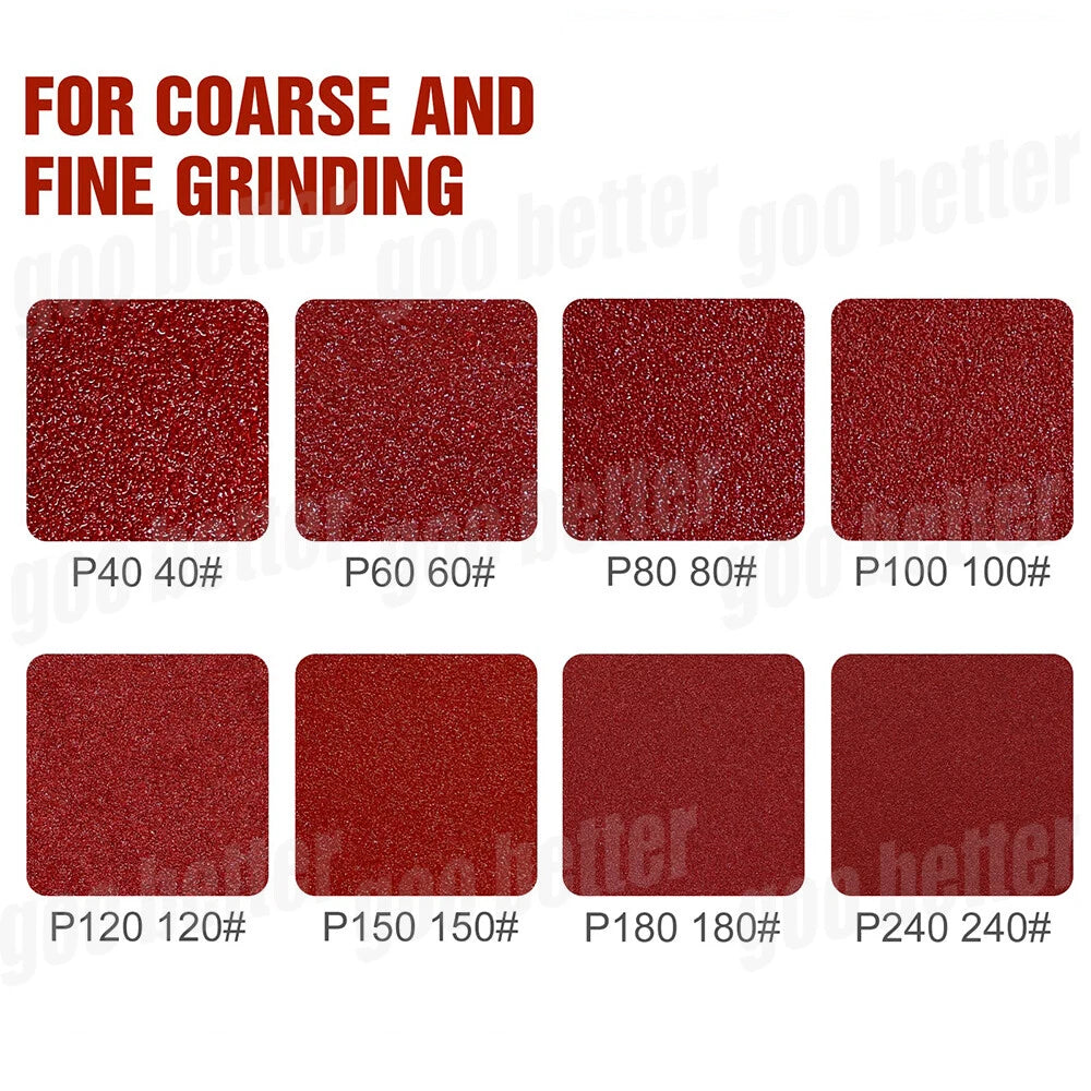 25/50PCS 225mm 9" Sanding Discs 10 Hole Hook and Loop Sandpaper 60-240 Grit