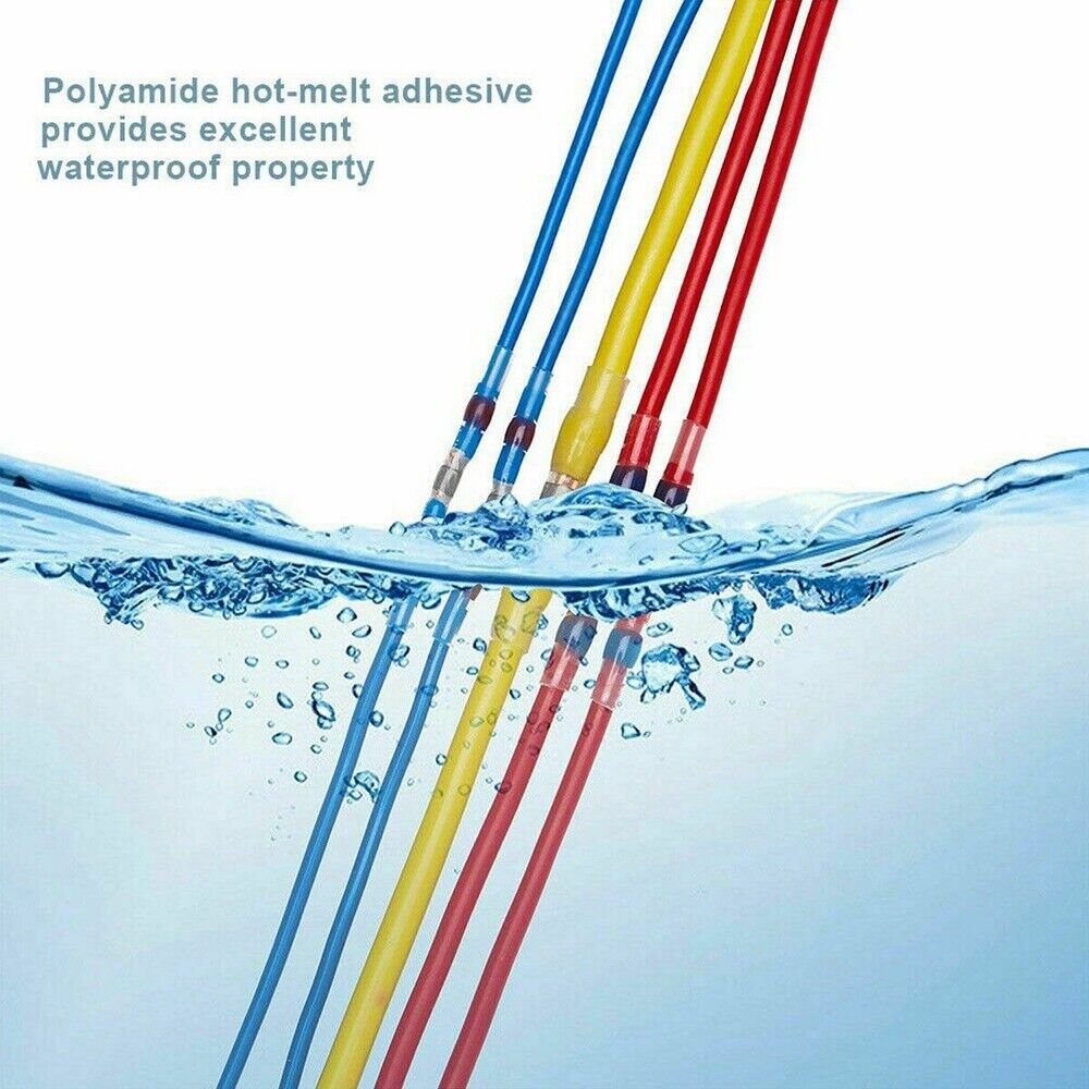 500PCS Waterproof Solder Seal Sleeves Heat Shrink But Wire Connectors Terminals - HomeDIYer