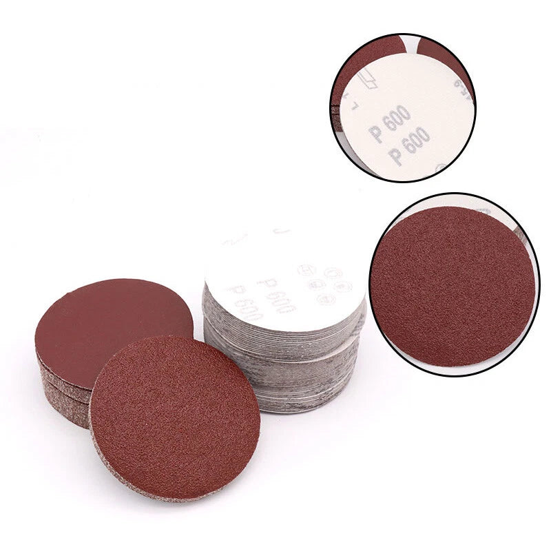 100/125/150mm Abrasive Sanding Disc Hook And Loop Sandpaper Pads 60-1000 Grit