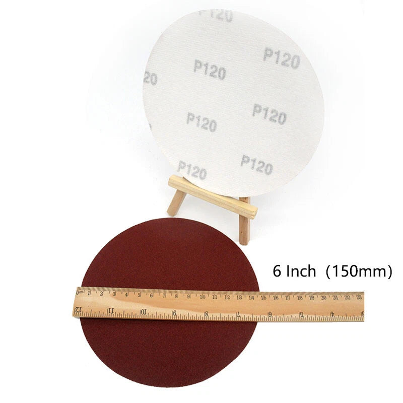 6 inch Sanding Discs 40- 2000 Grit Orbital Round Sand Paper Pads 150mm Hook Loop