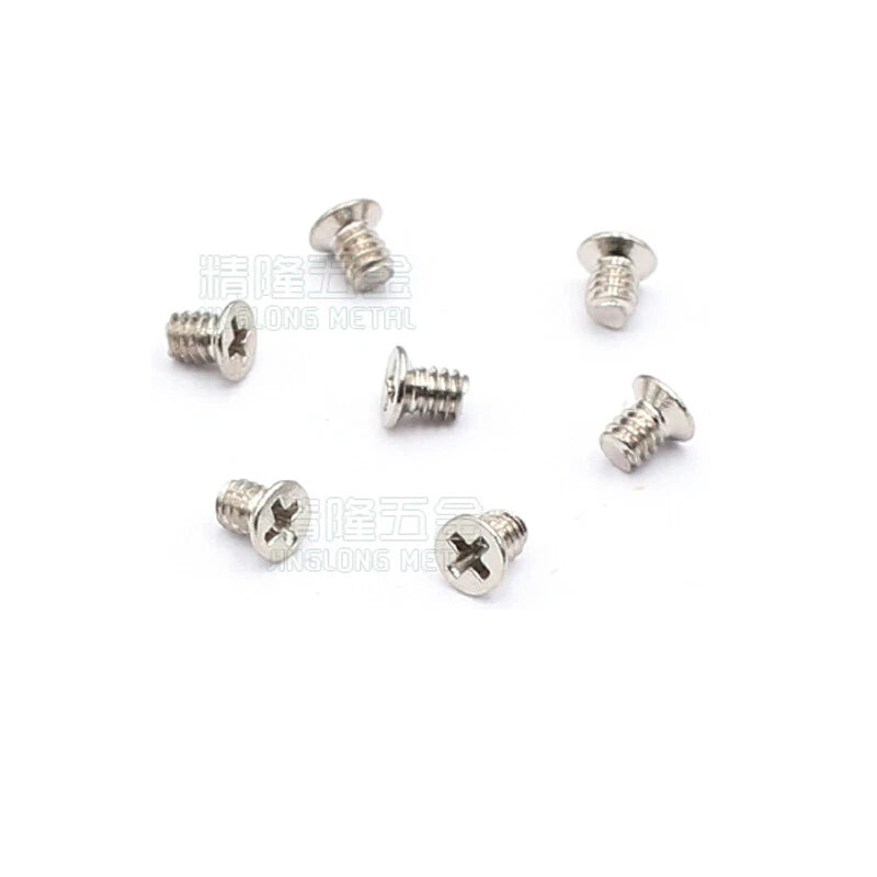 M2 M2.5 M2.6 Phillips Countersunk Head Machine Screws – Carbon Steel, 3–19mm