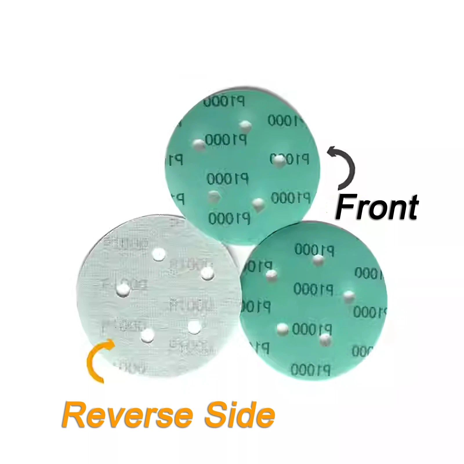 5 Inch 125mm Wet and Dry Sanding Discs Sandpaper Film Pads 40-2000 GRIT 5 Hole
