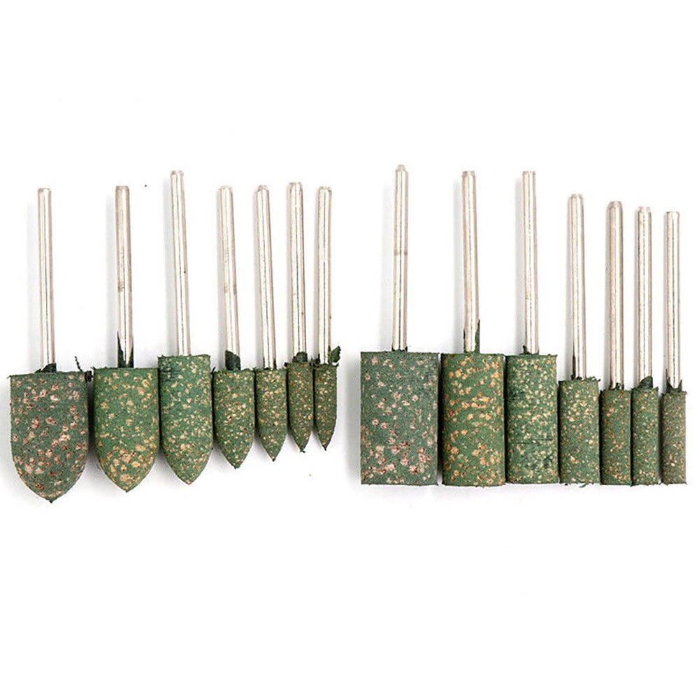 Rubber Grinding Head 2.35/3mm Shank Bullet/cylindrical/T Type Grinding Buffing Wheel Polishing Burr Metal Wood Jade Stone - HomeDIYer