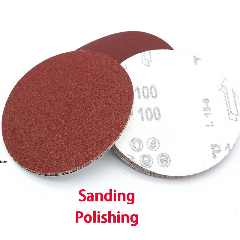 125mm 5"/150mm 6 Inch Sanding Grinding Pads Discs Sandpaper 80-1000# Hook & Loop