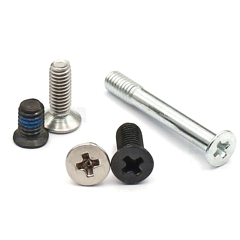 M2 M2.5 M2.6 Phillips Countersunk Head Machine Screws – Carbon Steel, 3–19mm