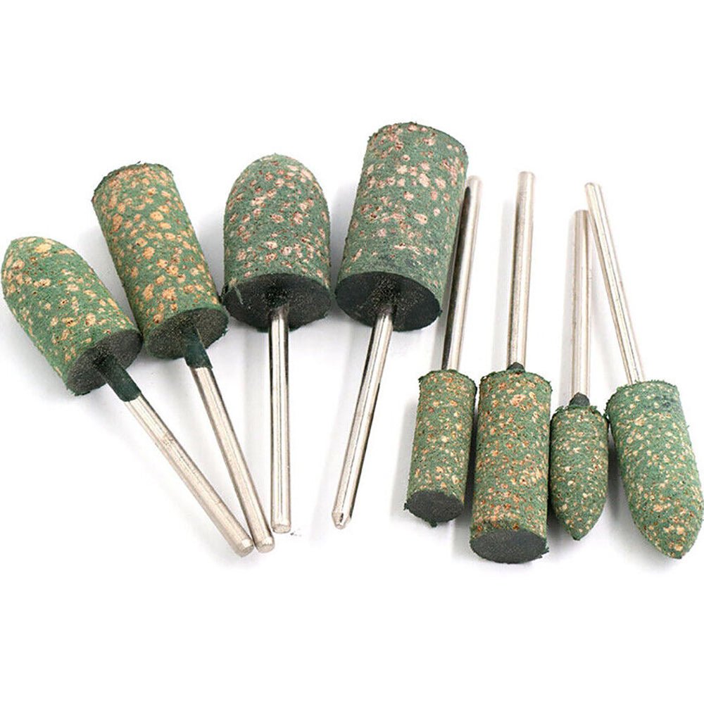 Rubber Grinding Head 2.35/3mm Shank Bullet/cylindrical/T Type Grinding Buffing Wheel Polishing Burr Metal Wood Jade Stone - HomeDIYer